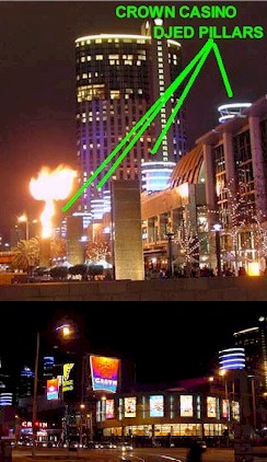 Crown casino djed pillars