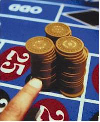 Winning roulette chips